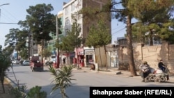 A street in Herat previously full of music bars and shops.