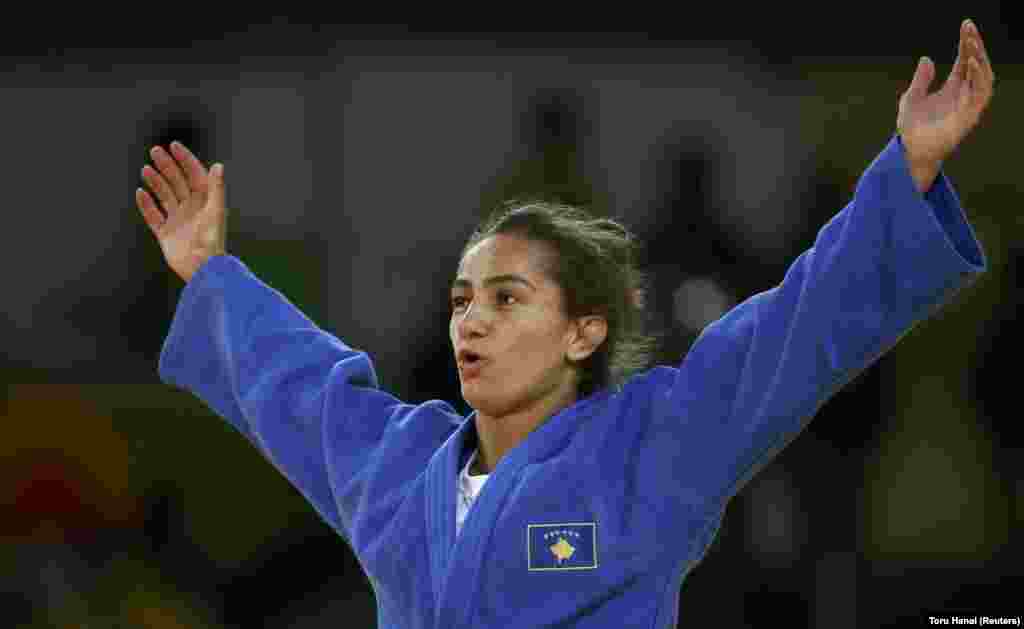 People rejoiced in the new country of Kosovo -- independent only since 2008 -- when Majlinda Kelmendi won the nation&#39;s first medal ever, getting a gold in judo. 