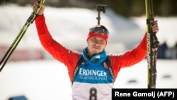 Russian biathlete Yevgeny Ustyugov (file photo)