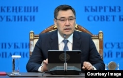 Kyrgyz President Sadyr Japarov (file photo)