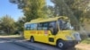 The village of about 1,000 inhabitants in the northern Pavlodar region also boasts freshly paved roads with bright yellow school buses taking children to school.