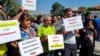 Miners and energy workers demonstrate in Pernik, Bulgaria.