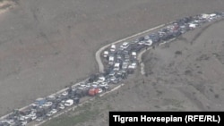 Tens of thousands of ethnic Armenians fled Nagorno-Karabakh on September 25, causing a massive traffic buildup in the Lachin Corridor.