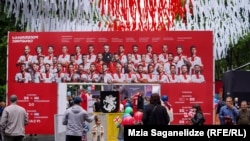 Georgians celebrate Independence Day in Tbilisi on May 26.