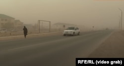 Dust storms are common in Mangystau Province