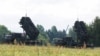 German Patriot system units are seen at the Vilnius airport ahead of a NATO summit in July 2023. 