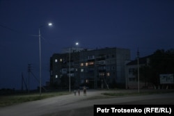 Ulken village at night