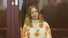 Darya Trepova appears in court in St. Petersburg in January.