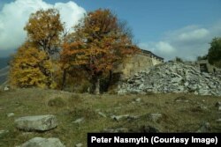 A pile of stones now stands where the tower once was.