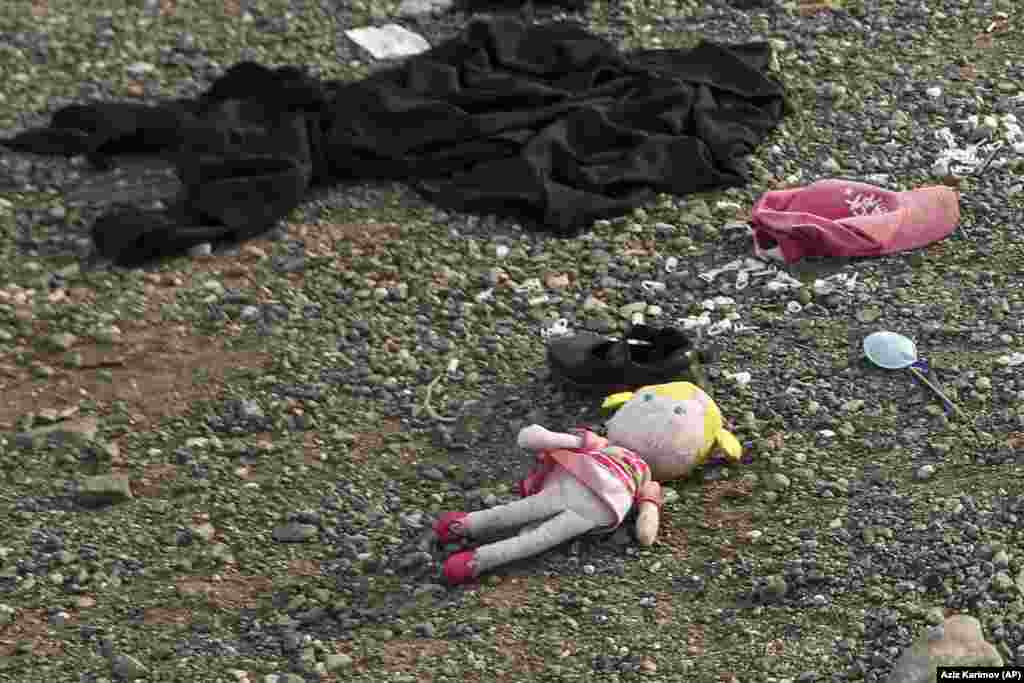 A doll and children&#39;s personal belongings lie on the ground in the regional capital, Xankendi/Stepanakert.&nbsp; On October 2, one of the last buses carrying ethnic Armenians from Nagorno-Karabakh left the province, capping an arduous week where 100,000 people fled following Azerbaijan&#39;s takeover of the region. &nbsp;