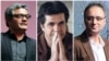 Filmmakers Mohammad Rasulof (left), Jafar Panahi (center), and Mostafa al-Ahmad have been found themselves in prison in recent weeks as part of an apparent effort by Iranian authorities to prevent cultural figures from aligning themselves too closely with ongoing popular protests. 