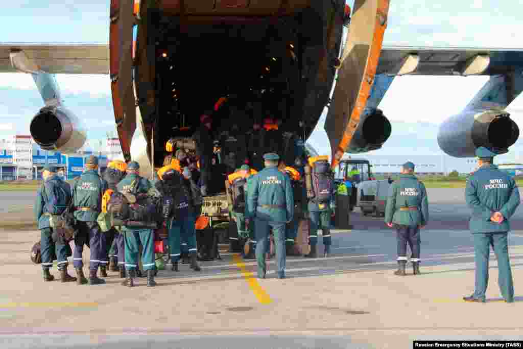 Additional workers from Russia&#39;s Emergency Situations Ministry have been flown in to help deal with the aftermath of the spill, which Greenpeace has described as the &quot;first accident of such a scale in the Arctic.&quot;