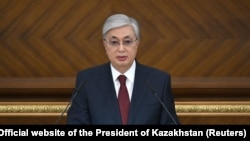  Kazakh President Qasym-Zhomart Toqaev (file photo)