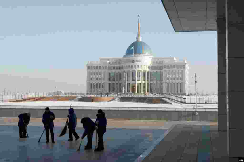 The new Presidential Palace in Astana has become a symbol of Kazakhstan's wealth under Nazarbaev's rule. 