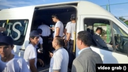 Tajik authorities say hundreds of students have joined the army voluntarily.