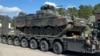 A Marder armored fighting vehicle is pictured at the Rukla military base in Lithuania. (file photo)
