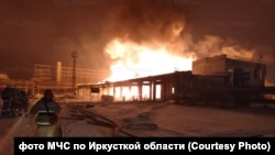 A fire caused by an explosion at an oil refinery in Russia's Siberian city of Angarsk has killed two people and injured five others on December 15.