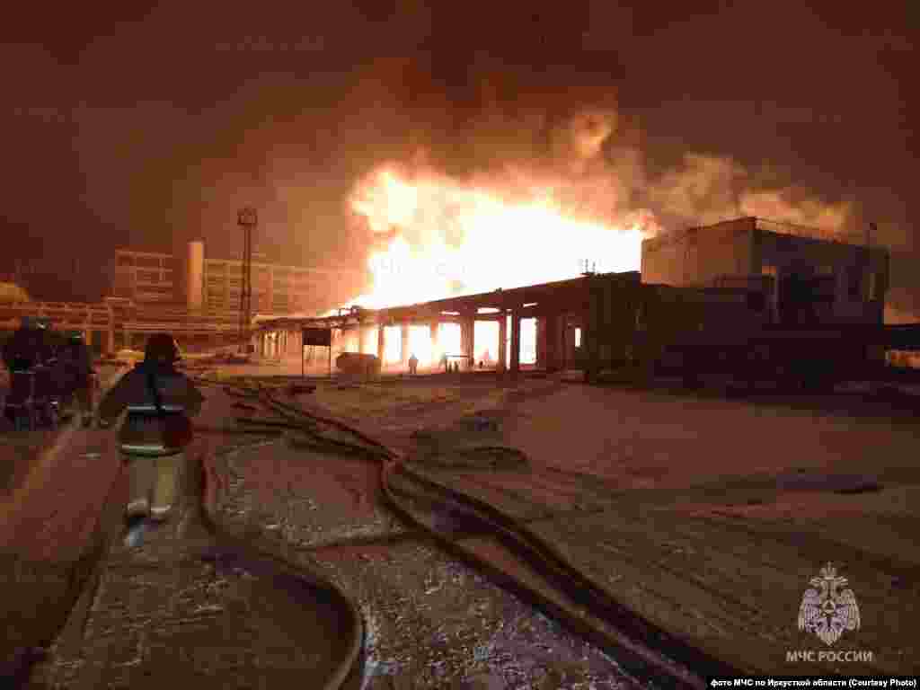 December 15: The aftermath of a &quot;fire and explosion&quot; that killed two people at the Angarsk oil refinery, near Lake Baikal in Siberia. The facility is one of Russia&#39;s largest oil-processing plants, with an annual production capacity of more than 10 million tons of oil.