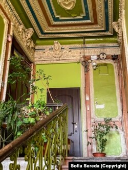 A tsarist-era staircase in central Kyiv