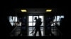 A Russian Emergencies Ministry serviceman disinfects Moscow's Savelovsky railway station on October 26.