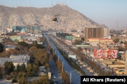 A military parade in Kabul in November featured U.S. M1117 armored vehicles and Russian Mi-17 helicopters.