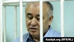 Omurbek Tekebaev appears in court in June.