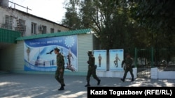 Relatives of inmates at Correctional Colony LA-155/14 near Almaty say they saw several military cars carrying armed men into the prison. (file photo)