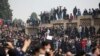 Farmers attend a massive protest demanding authorities open a dam to relieve drought-stricken areas of the central province of Isfahan in the the city of Isfahan in November.