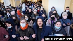 Russians took to the streets of St. Petersburg on February 27 to protest their country's invasion of Ukraine three days earlier. More than 15,000 demonstrators and those who have spoken out against the war online have been detained since.