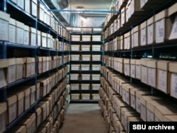 The SBU (Security Service Of Ukraine) archive in Kyiv, which holds tens of thousands of KGB documents now accessible to the public.