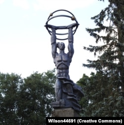 Monument To Atomic Power in the northeastern town of Sillamae.