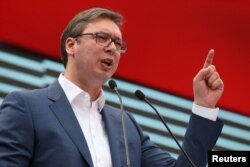 Serbian President Aleksandar Vucic (file photo)