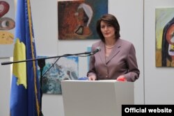 Former Kosovar President Atifete Jahjaga (file photo)