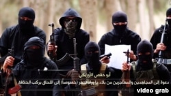 The video, titled "Join The Ranks" and dated October 29, shows addresses from two Uzbek militants, named as Abu Hafs al-Uzbeki and Abu Sa'ad al-Uzbeki.