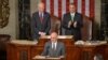 Afghan President Ashraf Ghani (center) is applauded by House Speaker John Boehner (right) and Vice President Joe Biden (left) as he addresses a joint session of Congress at the U.S. Capitol in Washington in March 2015.