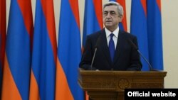 Armenian President Serzh Sarkisian -- running unopposed?