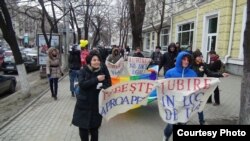 A rally in support of LGBT rights in Chisinau earlier this year happened without incident.