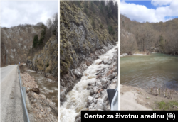 views of the Bistrica River near Foca