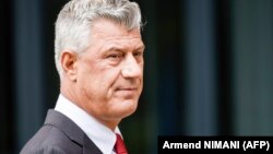 Kosovar President Hashim Thaci