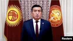 Kyrgyz President Sooronbai Jeenbekov urged politicians to calm their supporters on October 6.