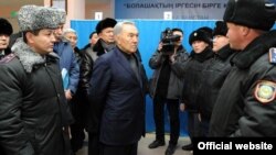 Kazakh Nursultan Nazarbaev visited the region after the unrest