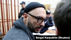 Kirill Serebrennikov attends a court hearing in Moscow in September.