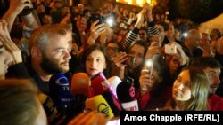 The leader of the protest movement, Zaza Saralidze, spoke to journalists and demonstrators late on June 3.