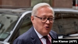 Russian Deputy Foreign Minister Sergei Ryabkov arrives for U.S.-Russia talks in Vienna on June 22.