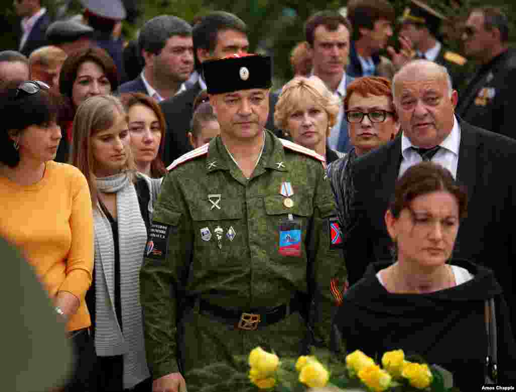 An Abkhaz man returns home from a mission as a volunteer pro-Russian fighter in eastern Ukraine.