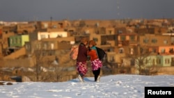 Afghanistan has been blanketed in snow in recent days. 