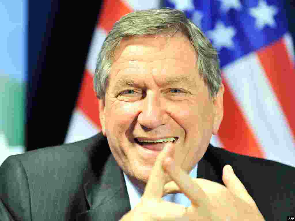 Richard Holbrooke attends a Friends of Democratic Pakistan meeting in Brussels on October 15, 2010.