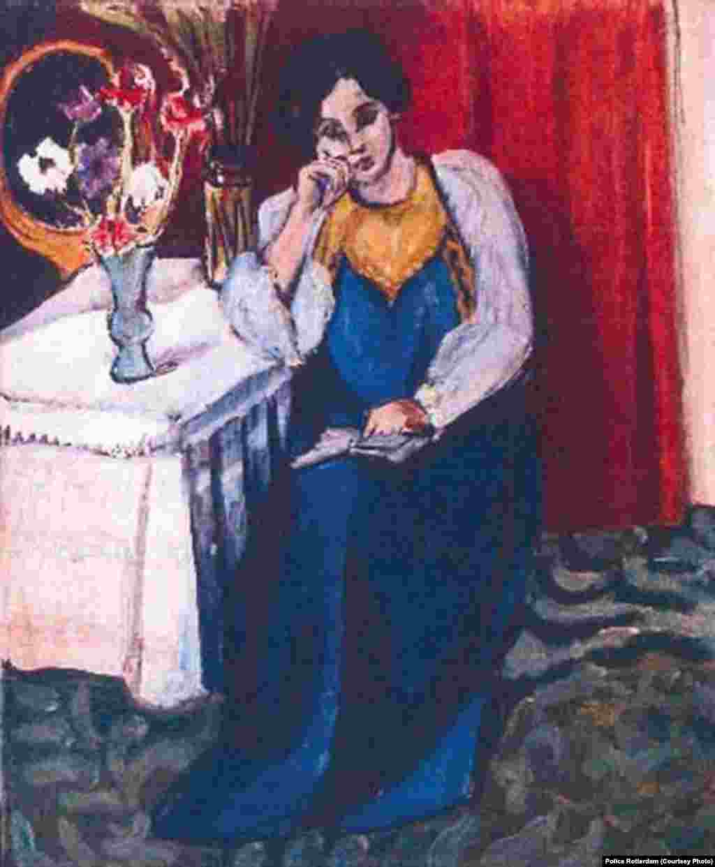 &quot;Reading Girl in White and Yellow&quot; by Henri Matisse, 1919, is one of the paintings stolen from Kunsthal museum in Rotterdam.