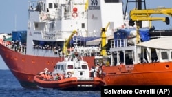 The Aquarius vessel has helped rescue some 30,000 migrants in international waters. (file photo)