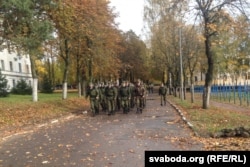 The Pechy military training base northeast of Minsk